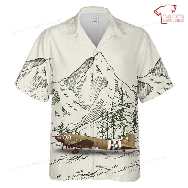 US Army Air Force (USAAF) C-47A Skytrain 42-92841 Hawaiian Shirt US Army Air Force (USAAF) C-47A Skytrain 42-92841 Hawaiian Shirt