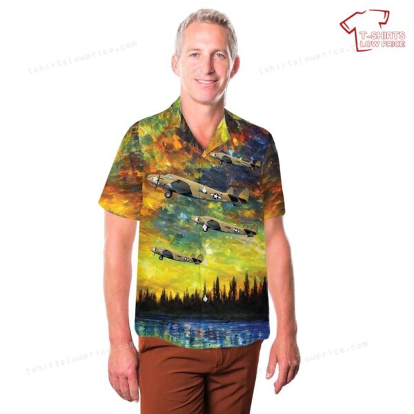US Army Air Force (USAAF) Lockheed C-60A Lodestar 42-55918 Hawaiian Shirt US Army Air Force (USAAF) Lockheed C-60A Lodestar 42-55918 Hawaiian Shirt
