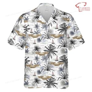 US Army Air Force Airship Pilots Wings In WWII Hawaiian Shirt