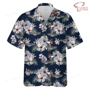 US Army Air Force Ww2 Women Airforce Service Pilot (Wasp) Fifinella Wings Badge Hawaiian Shirt
