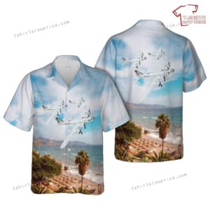 US Army Air Forces 875th BS Boeing B-29 Superfortress T Square 54 Hawaiian Shirt