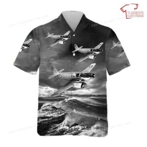 US Army Air Forces Beechcraft AT-10-GF Wichita (42-34584) In WWII Hawaiian Shirt