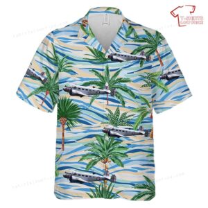 US Army Air Forces Beechcraft Model 18, or Twin Beech Hawaiian Shirt