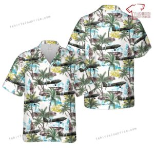 US Army Air Forces Douglas C-53D Skytrooper ‘D-Day Doll’ Of 434th Troop Carrier Group Hawaiian Shirt