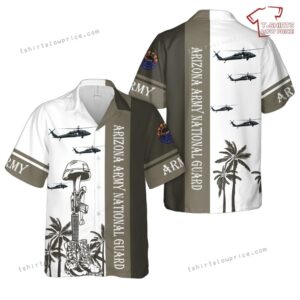 US Army Arizona Army National Guard 2-285th Assault Helicopter Battalion UH-60L Black Hawk Hawaiian Shirt
