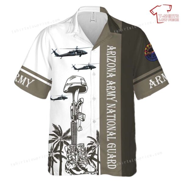 US Army Arizona Army National Guard 2-285th Assault Helicopter Battalion UH-60L Black Hawk Hawaiian Shirt US Army Arizona Army National Guard 2-285th Assault Helicopter Battalion UH-60L Black Hawk Hawaiian Shirt