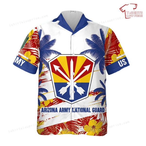 US Army Arizona Army National Guard Hawaiian Shirt US Army Arizona Army National Guard Hawaiian Shirt
