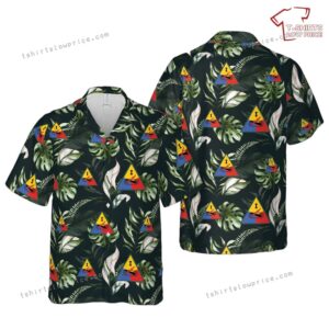 US Army Armor Forces WW2 1st Armored Corps Hawaiian Shirt