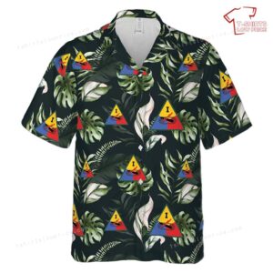 US Army Armor Forces WW2 1st Armored Corps Hawaiian Shirt