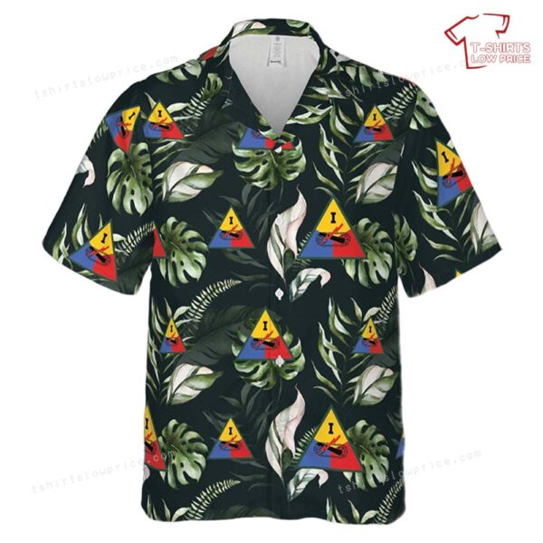 US Army Armor Forces WW2 1st Armored Corps Hawaiian Shirt US Army Armor Forces WW2 1st Armored Corps Hawaiian Shirt