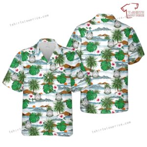 US Army Armored Division Unit Crest World War II Hawaiian Shirt