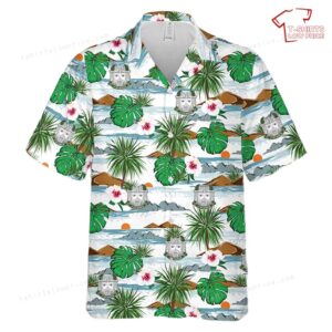 US Army Armored Division Unit Crest World War II Hawaiian Shirt