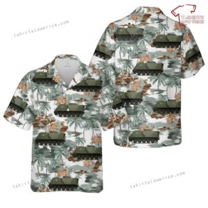 US Army Armored Personnel Carrier M113A1-2E HOTROD Hawaiian Shirt