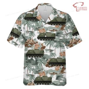 US Army Armored Personnel Carrier M113A1-2E HOTROD Hawaiian Shirt