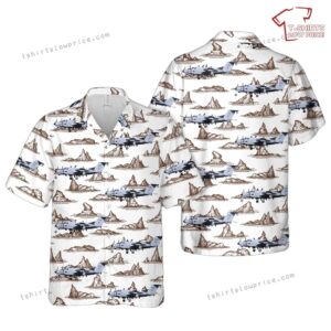 US Army Aviation Branch Beechcraft RC-12X Guardrail Hawaiian Shirt