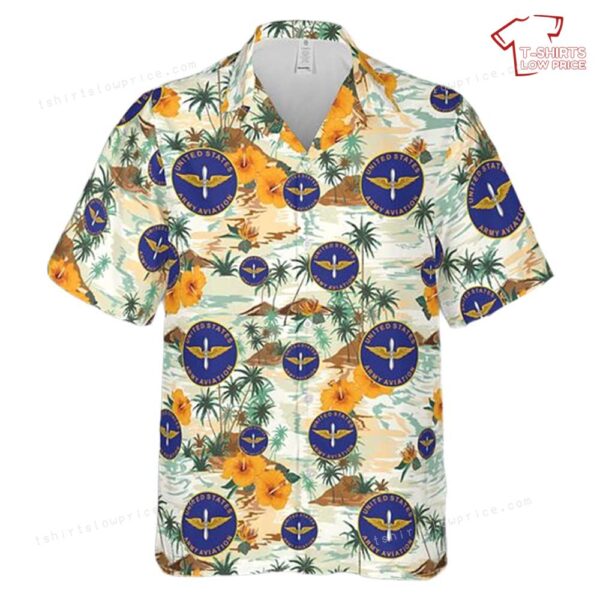 US Army Aviation Branch Plaque Hawaiian Shirt US Army Aviation Branch Plaque Hawaiian Shirt