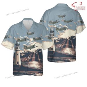 US Army B Company, 2nd BN, 3rd AVN CH-47F Hawaiian Shirt