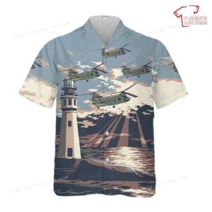 US Army B Company, 2nd BN, 3rd AVN CH-47F Hawaiian Shirt