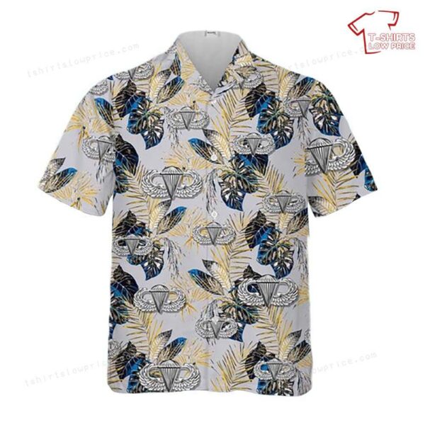 US Army Basic Parachutist Badge Hawaiian Shirt