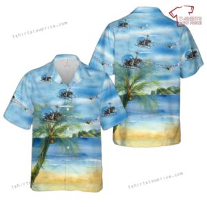 US Army Bell 47 Hawaiian Shirt