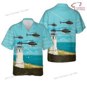 US Army Bell OH-58A Kiowa Hawaiian Shirt