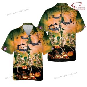 US Army Bell V-280 Valor Halloween Hawaiian Shirt