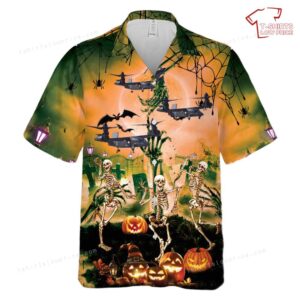 US Army Bell V-280 Valor Halloween Hawaiian Shirt