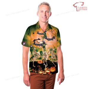 US Army Bell V 280 Valor Halloween Hawaiian Shirt 3