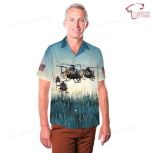 US Army Boeing AH 6 The Little Bird Hawaiian Shirt 3