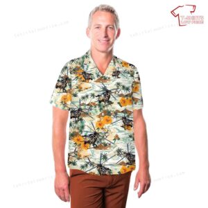 US Army Boeing AH 6 The Little Bird The Killer Egg Hawaiian Shirt 3