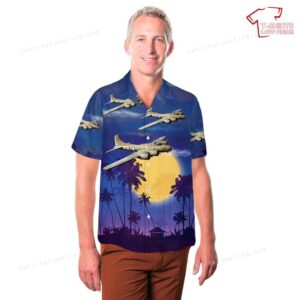 US Army Boeing B 17 Flying Fortress Of World War 2 Hawaiian Shirt 3