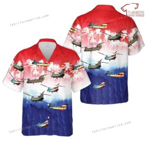 US Army Boeing CH-47 Chinook, 4th Of July Hawaiian Shirt