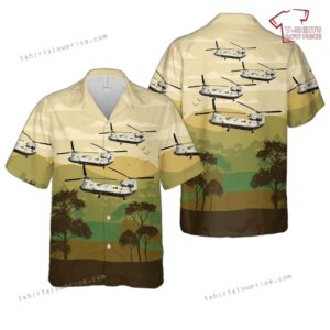 US Army Boeing CH-47F Chinook (414) Hawaiian Shirt