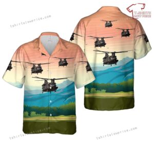 US Army Boeing MH-47G Chinook (414) Hawaiian Shirt