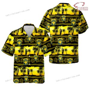 US Army Broadcasting Service Unit Crest Hawaiian Shirt