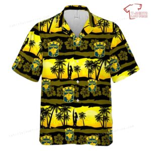 US Army Broadcasting Service Unit Crest Hawaiian Shirt