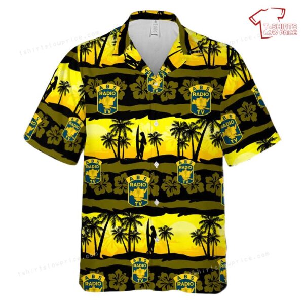 US Army Broadcasting Service Unit Crest Hawaiian Shirt US Army Broadcasting Service Unit Crest Hawaiian Shirt