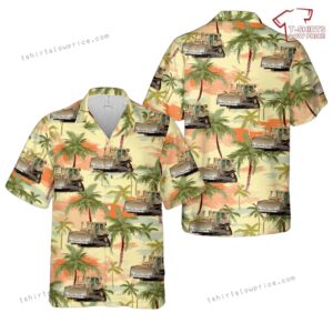 US Army bulldozer D7 Hawaiian Shirt