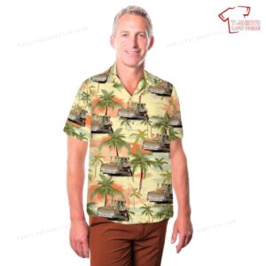 US Army bulldozer D7 Hawaiian Shirt 3