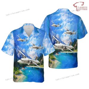 US Army C-23 Sherpa from the California Army National Guard’s Detachment 1, Company I, 185th Theater Aviation Brigade Hawaiian Shirt