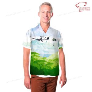 US Army C 47 Boogie Baby paratroopers over Frederick Army Airfield in Oklahoma Hawaiian Shirt 3