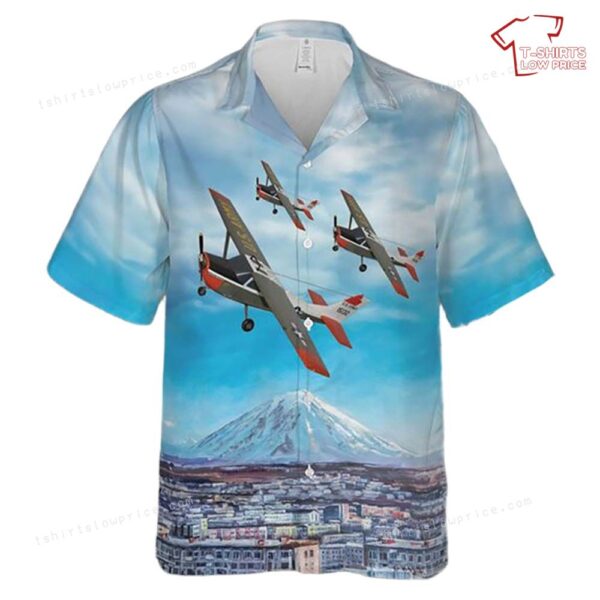 US Army Cessna 172 T-41 Mescalero Hawaiian Shirt US Army Cessna 172 T-41 Mescalero Hawaiian Shirt