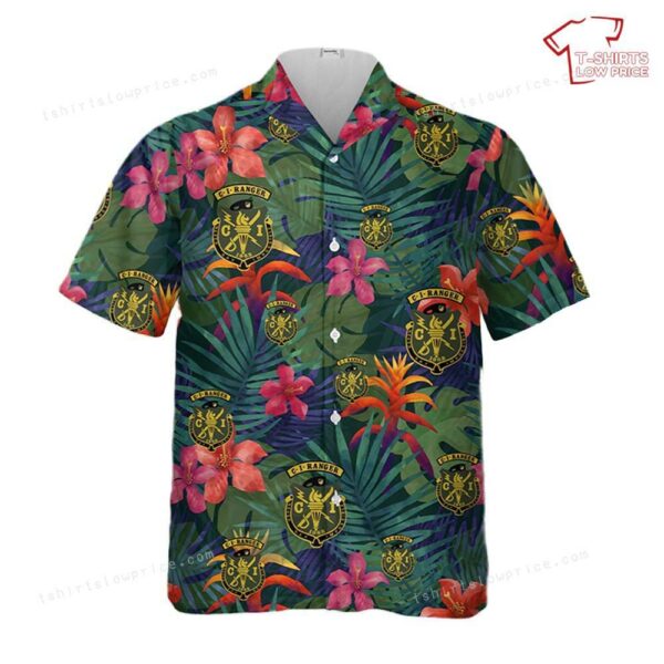 US Army CI Ranger Crest With Crest And Tab Hawaiian Shirt US Army CI Ranger Crest With Crest And Tab Hawaiian Shirt