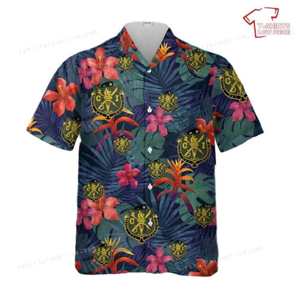 US Army CI Ranger Crest With The Shield Hawaiian Shirt US Army CI Ranger Crest With The Shield Hawaiian Shirt