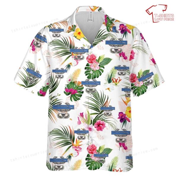 US Army CIB Jump Wings Hawaiian Shirt US Army CIB Jump Wings Hawaiian Shirt