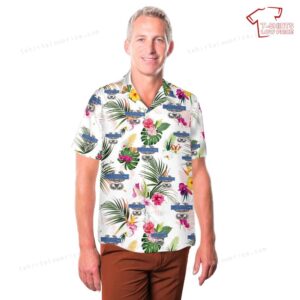 US Army CIB Jump Wings Hawaiian Shirt 3