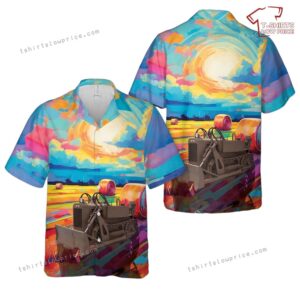 US Army Clark Airborne CA-1 Tractor World War II Hawaiian Shirt