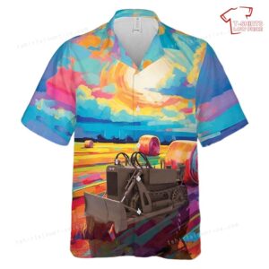 US Army Clark Airborne CA-1 Tractor World War II Hawaiian Shirt