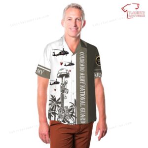 US Army Colorado Army National Guard 2 135th General Support Aviation Battalion 2 135th GSAB UH 60 Black Hawk Hawaiian Shirt 3