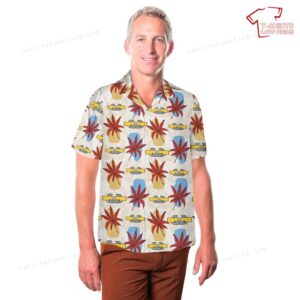 US Army Combat Cavalry Badge Hawaiian Shirt 3